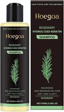Hoegoa Rosemary Hydrolyzed Keratin Shampoo Nourishing Volumizing 3.38 fl oz